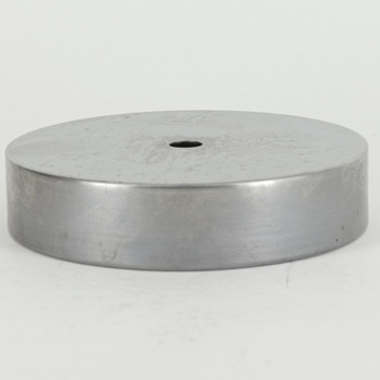 4-1/2in Diameter Flat Base without Wire Way - Unfinished Steel