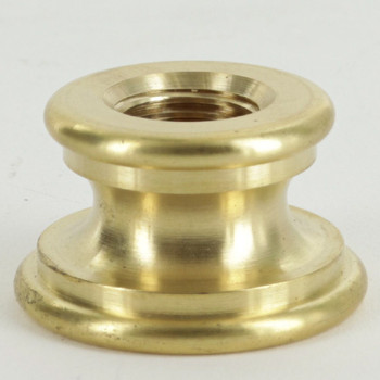 1/4ips Tapped Through Female Threaded Unfinished Brass Check Neck with 1in. Check Ring