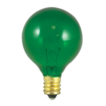 10W Green E-12 Base 1-1/2in. Globe Bulb