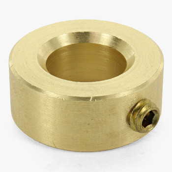 3/8in Slip X 3/4in Diameter Modern Slip Ring - Slips 1/8ips Pipe - Unfinished Brass