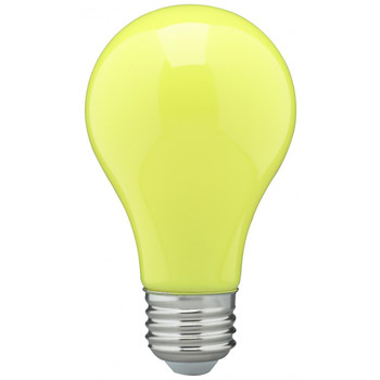 8 Watt A19 LED; Ceramic Yellow; Medium base; 360 deg. Beam Angle; 120 Volt
