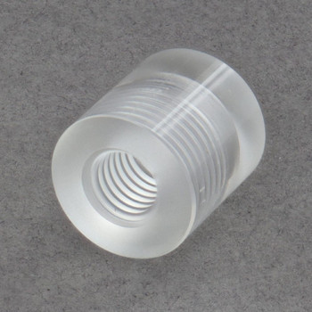 1/2in Diameter X 1/2in Height 1/4-27 UNF Threaded Clear Acrylic Finial