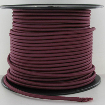 18/5 - 5 Conductor SJT-B Burgundy/Wine Cloth Covered Wire Lamp and Lighting Wire.