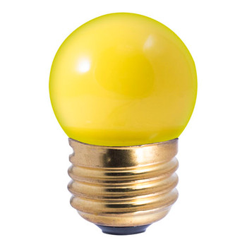 7W Yellow Indicator E-26 Base S11 Style Bulb