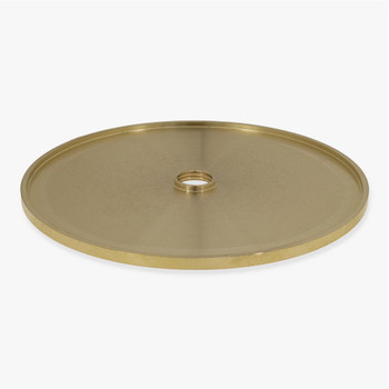 3-1/2in. Threaded Straight Edge Turned Brass Check Ring. 1/8ips.Threaded Center Hole.