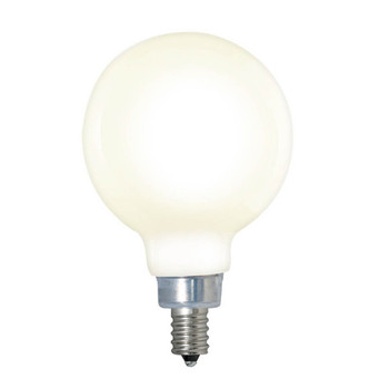 4W LED E-12 Base G16 3000K Filament Bulb Milky Finish