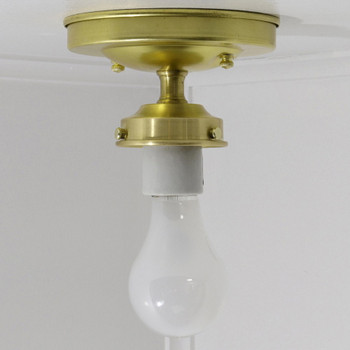 2-1/4in. Fitter Semi-Flush Ceiling Fixture - Unfinished Brass