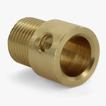 1/4ips Slip Coupling with 3/8ips Male Thread - Unfinished Brass 1/4ips Slip Coupling with 3/8ips Male Thread - Unfinished Brass
