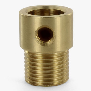 1/4ips Slip Coupling with 3/8ips Male Thread - Unfinished Brass 1/4ips Slip Coupling with 3/8ips Male Thread - Unfinished Brass