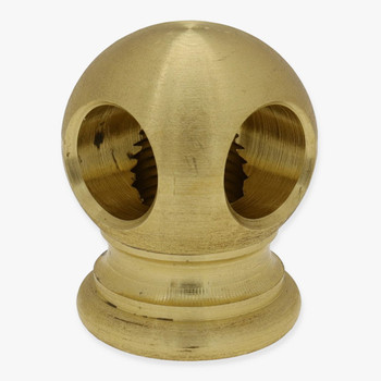 1/8ips Female Bottom Threaded - 7/8in Diameter 90 Degree Slip Corner Ball Armback - Unfinished Brass 1/8ips Female Bottom Threaded - 7/8in Diameter 90 Degree Slip Corner Ball Armback - Unfinished Brass
