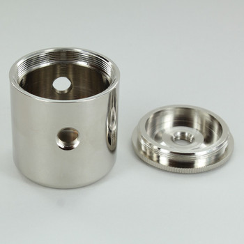 2 X 1/8ips. Side Holes - 1/4ips Bottom - Large Modern Cluster Body - Nickel Plated