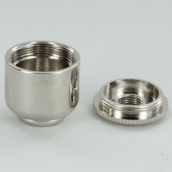No Side Hole - 1/8ips Bottom - Small Cluster Body - Nickel Plated