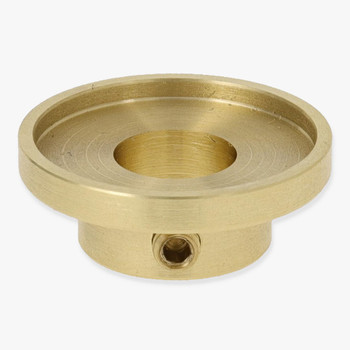 7/8in Seat x 1/8ips Slip Turned Unfinished Brass Checking with 8/32 Threaded Locking Set Screw 7/8in Seat x 1/8ips Slip Turned Unfinished Brass Checking with 8/32 Threaded Locking Set Screw