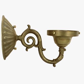 4in Fitter Single Arm Cast Wall Sconce - Unfinished Brass 4in Fitter Single Arm Cast Wall Sconce - Unfinished Brass