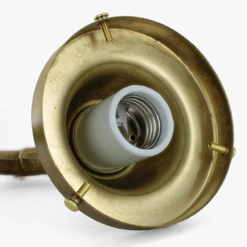 4in Fitter Single Arm Cast Wall Sconce - Unfinished Brass 4in Fitter Single Arm Cast Wall Sconce - Unfinished Brass