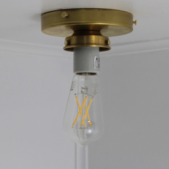 2-1/4 Fitter Flush Mount Fixture - Unfinished Brass 2-1/4 Fitter Flush Mount Fixture - Unfinished Brass