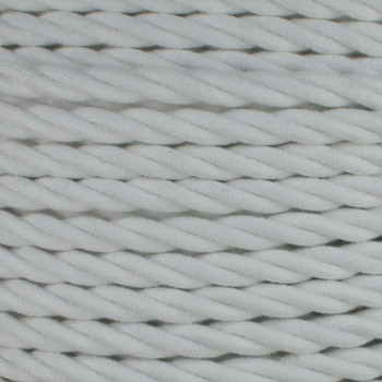 18/3 AWG SPT-1 Type - White Cotton Cloth Covered Twisted Wire. 18/3 AWG SPT-1 Type - White Cotton Cloth Covered Twisted Wire.