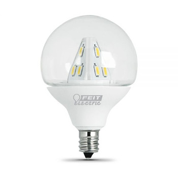 2W Clear LED E-12 Base 2in. Decorative Globe 2W Clear LED E-12 Base 2in. Decorative Globe