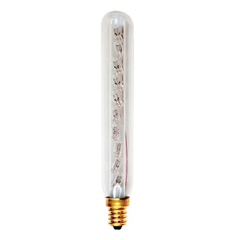 9W Clear E-12 Base T-6.5 Tubular Bulb