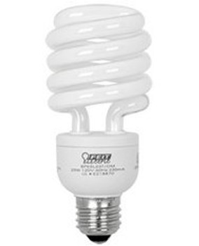 75W Replacement! 20W White E-26 Base Compact Fluorescent Bulb