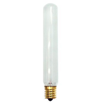 25W Frosted E-17 Base T-6-1/2 Tubular Style Bulb