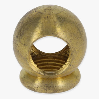3/8ips Threaded - 1-1/8in Diameter Tee Fitting Ball Armback - Unfinished Brass