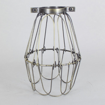 Antique Brass Plated Bulb Cage