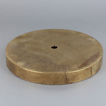 1/8ips Center Hole - 6-1/4in Brass Canopy - Unfinished Brass 1/8ips Center Hole - 6-1/4in Brass Canopy - Unfinished Brass