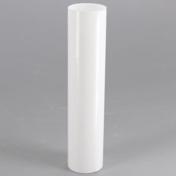 6in. Long Soft Plastic E-12 Base Candle Socket Cover - Candelabra - White