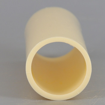 85mm (3-3/8in) Long Plain Hard Plastic European Candle Cover - Ivory
