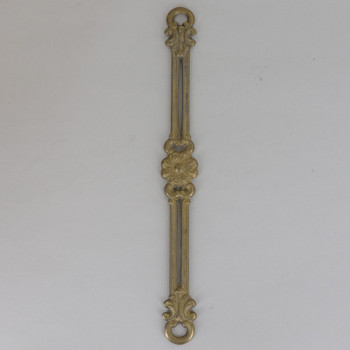 1/4in Thick Cast Brass Rosette Chain Link - Unfinished Brass