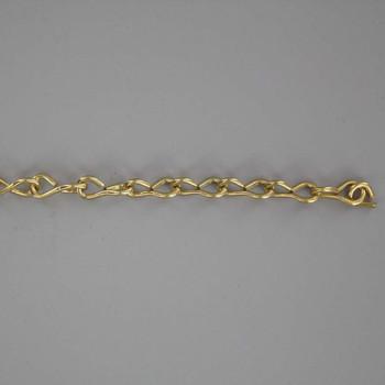 #16 (1/16in.) Thick Steel S/Jack Chain - Brass Plated