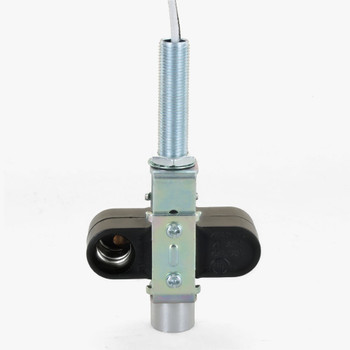 2-Light E-12 Phenolic Cluster Socket Lamp Holder WITH 1/8ips Female and 1/8ips Male 1-7/8in Long Threaded Nipple. 8in Long SF1 Wire Leads. Rated Maximum 75W 125V. UL Listed.