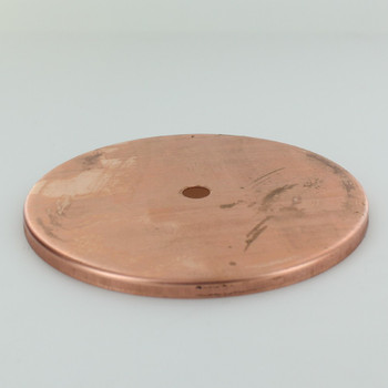 5 In. Diameter Stamped Brass Straight Edge Checkring - Unfinished Copper