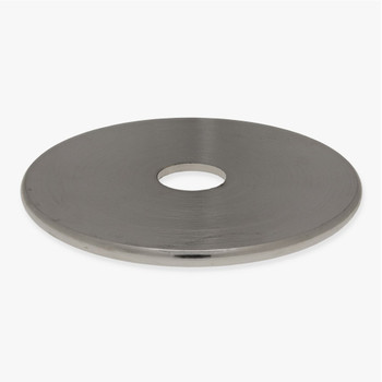 2in. Seat X 1/8ips.(7/16in) Slip Through Center Hole Turned Polished Nickel Finish Check Ring. 2in. Seat X 1/8ips.(7/16in) Slip Through Center Hole Turned Polished Nickel Finish Check Ring.
