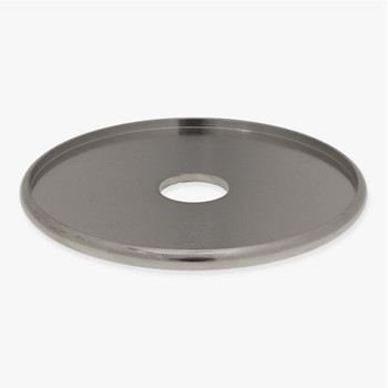 2in. Seat X 1/8ips.(7/16in) Slip Through Center Hole Turned Polished Nickel Finish Check Ring. 2in. Seat X 1/8ips.(7/16in) Slip Through Center Hole Turned Polished Nickel Finish Check Ring.