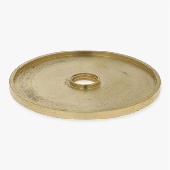 2in. Threaded Straight Edge Turned Brass Check Ring. 1/8ips.Threaded Center Hole. 2in. Threaded Straight Edge Turned Brass Check Ring. 1/8ips.Threaded Center Hole.