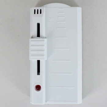 In-line Sliding Foot Dimmer With LCD Indicator, Non Wired - White