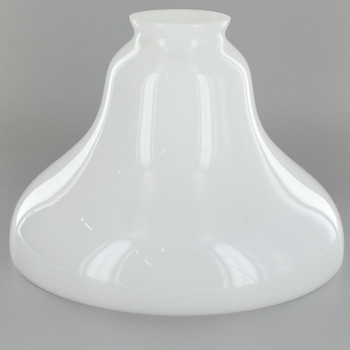 8in. Hand Blown Opal Bell Shade with 2-1/4in. Neck