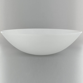 12in Diameter X 3-1/2in. Deep Sandblasted/White Painted Dish with 2in