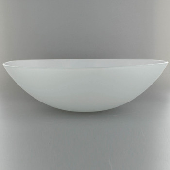 12in Diameter X 3-1/2in. Deep Sandblasted/White Painted Dish with 1/2in