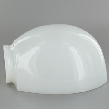 White Color Hand Blown Bathroom Shade with 2-1/4in. Neck