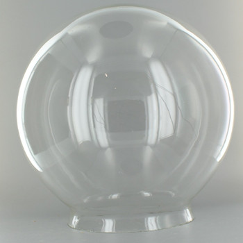 12in. Hand Blown Clear Glass Ball with 6in. Neck - USA