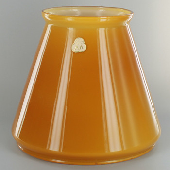 Cased Amber Tapered Student Shade with 6-7/8IN. NECK