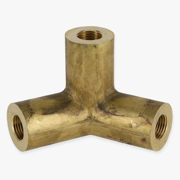 1/8ips - 120 Degree Angle Corner Cast Brass - Unfinished Brass