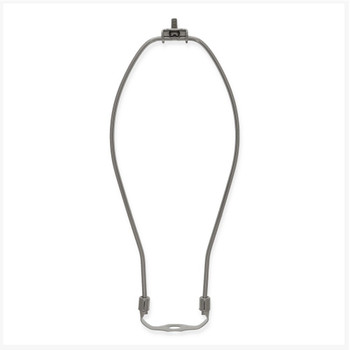 10-1/2in. Nickel Plated Regular Duty Lamp Shade Harp with Saddle