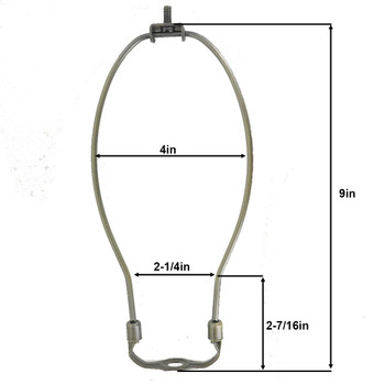9in. Brass Plated Regular Duty Harp with Saddle 9in. Brass Plated Regular Duty Harp with Saddle