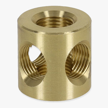 1/8ips Threaded - 3/4in x 3/4in Tee Armback - Unfinished Brass