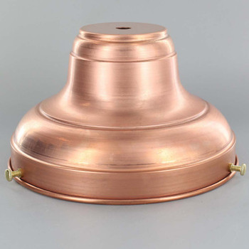 6in. Unfinished Copper Deep Shade Holder with 1/8ips. Slip Through Center Hole