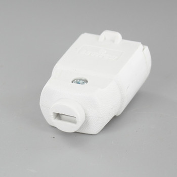 White - Polarized Light Duty Clamp-Tight Connector Outlet